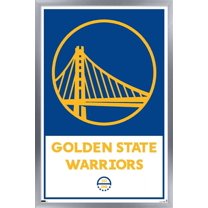 NBA Golden State Warriors - Logo 21 Wall Poster, 14.725" x 22.375", Framed