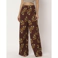thumbnail image 2 of Moomaya Women's Printed Palazzo Pants, High Waist Ankle Length Wide Leg Trousers, 2 of 8