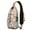 Beige-42, variant on Animal Gentle giant Nature Baby elephant Crossbody Backpack, Lightweight Sling Bag with Watercolor Floral Artistic Print