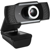 ADESSO CyberTrack H4 Webcam 1080P HD USB Webcam with Built-in Microphone, Black
