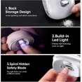 thumbnail image 5 of Electric Nail Clippers, 2 Speeds Baby Nail File Electric with Led Light, Rechargeable Baby Nail Trimmer for Kids, Adults and Elderly, 5 of 5