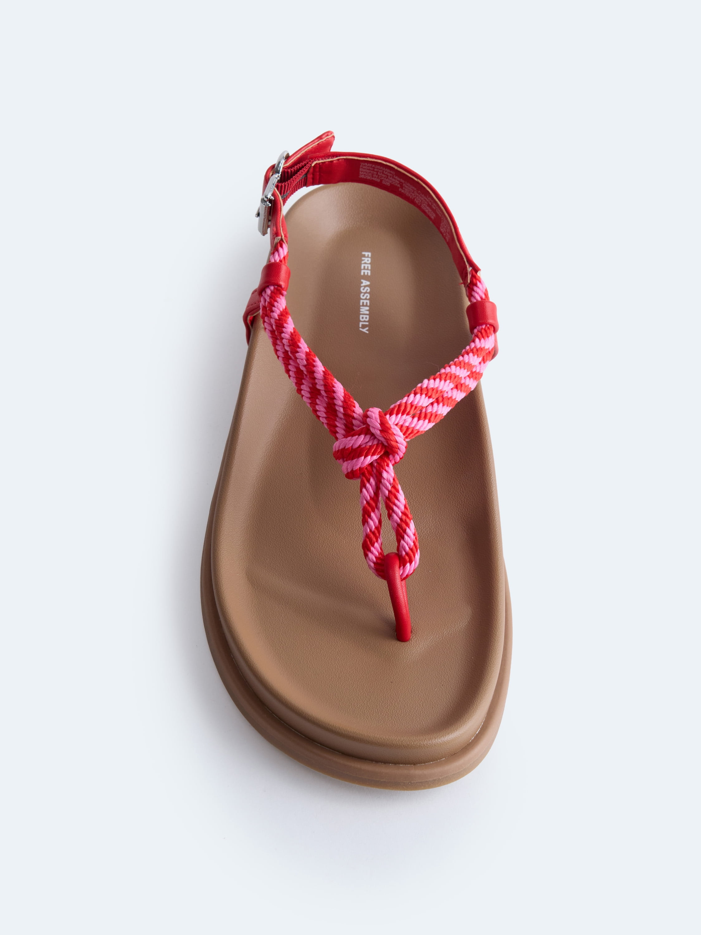 Free Assembly Women's Rope Footbed Sandals