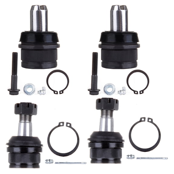 ECCPP 4pcs Front Lower Ball Joint Front Upper Ball Joint fit for 1987-1996 For Ford for F-150