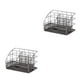 thumbnail image 4 of Yuarrent Estante de almacenamiento de metal fácil de montar para organizar el espacio Caja de almacenamiento de escritorio conveniente para negro 22.5*15*15cm 2Conjunto, 4 of 6
