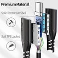 thumbnail image 5 of USB C Extension Cable - 1 Pack 1.6ft Fasgear 10Gbps USB C 3.1 Type C Male to Female Extender Cord 4K Video Output Compatible for PSVR2 Thunderbolt 3 |Mac-Book Pro |USB-C Hub (0.5m), 5 of 6