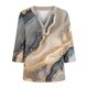 thumbnail image 5 of Xuyuer Womens Plus Size Tops 3/4 Sleeve Blouses Shirts Casual V Neck Loose Tunic Tops 1X-5X Tops with Button Cuffs Dressy Casual V Neck Summer Outfits Early Fall Fashion Clothes 2026, 5 of 5