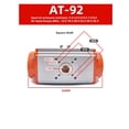 thumbnail image 1 of Valve Pneumatique Actionneur Valve Papillon Valve à Bille Actionneur à Double Action Cylindre, Résistant à l'Usure, 1 of 6