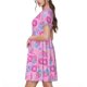 thumbnail image 2 of Balery Donuts Vestidos sueltos de manga corta para mujer, vestidos de verano 2025, vestidos casuales de corte A con vuelo., 2 of 6