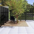 thumbnail image 5 of FENCY Outdoor Privacy Screen with Stand 76" x 47.2" x 15.7" Metal Balcony Decorative Screen, 5 of 5