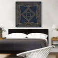 thumbnail image 2 of ARTCANVAS Art Deco Tan Geometric Lines on Navy Blue Canvas Art Print - Size: 36" x 36" (1.50" Deep), 2 of 9
