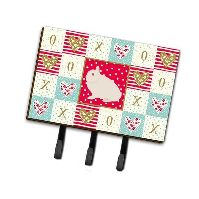 Carolines Treasures CK5391TH68 6 x 2 x 9 in. Hermelin Rabbit Love Leash or Key Holder