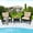 Brown, variant on Costway 3 PCS Patio PE Wicker Furniture Set with Cushions and Tempered Glass Coffee Table Brown