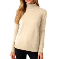 thumbnail image 2 of Hearthz Womens Fleece Tops Long Sleeve Mock Turtleneck Base Layer Women Winter Warm Plush Thermal Tops for Women, 2 of 6