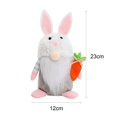 thumbnail image 2 of OUSITAID Cute Easter Bunny Plush Ornament Create Happy Easter Atmosphere for Table Home Festive Decor, 2 of 2