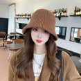 thumbnail image 3 of Classic Warm Bucket Hat for Women Beanies for Women Berets Fall Winter Hat Womens Snow Cap Handwear Travel Outdoor, 3 of 7