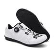 thumbnail image 1 of QJUHUNG Men‘s Cycling Shoes with Rubber Sole - Slip-Resistant Wear-Resistant Flat Shoes for Daily Riding  Solid Color  PU Upper  Fabric Inner  EVA Insole, 1 of 7