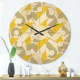 thumbnail image 2 of Designart 'Abstract Retro Geometric Pattern Design II' Mid-Century Modern Wood Wall Clock, 2 of 5