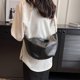 thumbnail image 5 of Black PU Leather Women's Shoulder Bag, Large Capacity with Wide Strap, 5 of 5