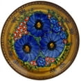 thumbnail image 2 of Polish Pottery 7½-inch Dessert Plate (Tropical Wildflowers Theme) Signature UNIKAT Hand Painted in Boleslawiec, Poland + Certificate of Authenticity, 2 of 6