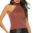 thumbnail image 2 of Rrunsv Women'S Tanks & Camis Women's Camisole Tank Top V Neck Camisole Summer Casual Sleeveless Basic Tank Shirt Brown,S, 2 of 4