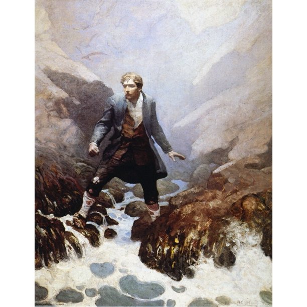Stevenson Kidnapped 1913 N On The Island Of Earraid Illustration 1913 By N C Wyeth For Robert Louis Stevenson S Kidnapped Poster Print By Granger Collection Walmart Com Walmart Com
