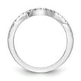 thumbnail image 2 of 14K White Gold Ring Band Wedding Diamond Round , Size 9, 2 of 7