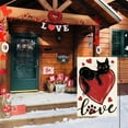 thumbnail image 2 of Love Hearts Black Cat Valentines Day Garden Flag 12x18 Inch Double Sided, Anniversary Rustic Yard Outdoor Decoration, 2 of 6