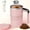 Pink, variant on LED Electric Smart Water Cup, USB Rechargeable Large Capacity Portable Electric Coffee Mug, Travel Cup, Suitable for Mixing Milk, Chocolate, And Mocha Coffee, Ideal for Home And Office Use