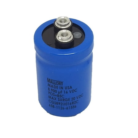

CGS892U016R2C Capacitor Aluminum Lytic 8900uF 16V -10% to 75% (34.925 X 53.975mm) Screw Terminal 0.034 Ohm 4600mA 85C