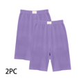 thumbnail image 5 of AJTQTH 2-Pack Summer Shorts for Girls Solid Color Breathable Comfy Short Pants Elastic-Waisted Casual Strectchy Slim Shorts for Sport Home Outdoor Occasions with Appliques 8-10 Years, 5 of 5