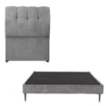 thumbnail image 1 of Box Base Cama Slim Individual + Cabecera Nube Gris, 1 of 9