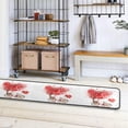 thumbnail image 3 of SKYSONIC 2'X6' Love Bikes Love Trees Runner Rug with Rubber Backing, Valentine's Day Non Slip Entryway Rug Runner Washable Soft Area Rug Carpet for Hallway Bedroom Kitchen Decor, 3 of 6