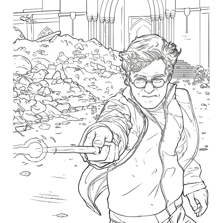 Harry Potter coloring pages on