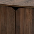 thumbnail image 6 of Baxton Studio Jasper Modern and Contemporary Walnut Brown Finished 2-Door Wood Cat Litter Box Cover House, 6 of 10