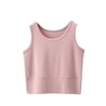 thumbnail image 3 of Women's Summer Sleeveless Round Neck Tank Top Cami Camisole Solid Color Comfy Regular Fit Casual Daily Wear Beach Vacation Fashion Essential | CSEONE,Purple L, 3 of 9