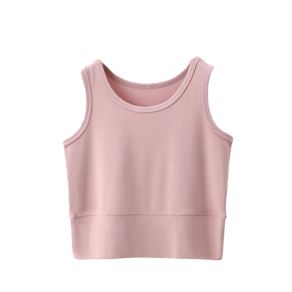 Busydd Tank Top for Women Casual Round Neck Undershirts for Women Comfortable Solid Color Womens Sleeveless Tops L