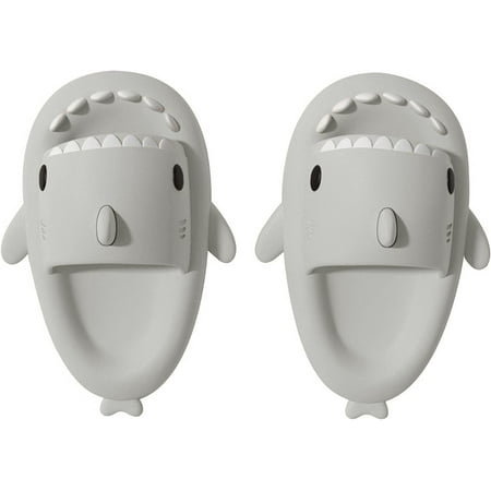 

CoCopeaunt Unisex Cute Shark Slides for Men Women Anti-Slip Open Toe House Shark Slippers Casual Beach Shoes Sole Sandals Women Slides