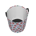 thumbnail image 3 of Balery Strawberries Round Laundry Basket with Handles Waterproof Freestanding Laundry Hamper for Clothes Toys in the Dorm and Family-Small, 3 of 8