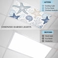 thumbnail image 4 of Blue Starfish Coastal Fluorescent Light Covers, Summer Beach Nautical Coral Sea Magnetic Light Covers for Ceiling Lights, Fluorescent Ceiling Shade Filters for Classroom Bedroom Office 4x2Ft x 2PCS, 4 of 8