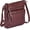 Burgundy Washed Vintage, variant on Small Crossbody Bags for Women Real Leather Purse Handbags Crossover Over the Pocketbook