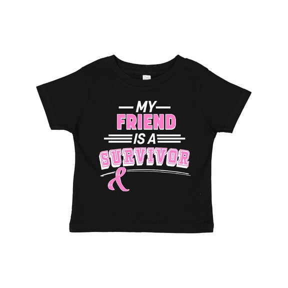 Inktastic My Friend is a Survivor Breast Cancer Awareness Boys or Girls Toddler T-Shirt