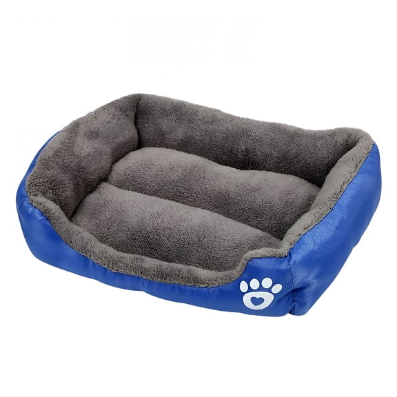 XIBUFE Dog Crate Bed Washable Pet Beds for Home Pet, Supportive Foam Pet Couch with Removable Washable Cover, Dog Beds for Small Medium Large Dogs & Cats, Warming Pet Bed, Blue S