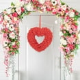 thumbnail image 6 of Valentines Heart Shaped Wreath Valentines Wall Decor, Valentines Ornaments Wreath for Front Door, Galentines Day Decorations, Valentines Wreaths for Front Door, 6 of 7
