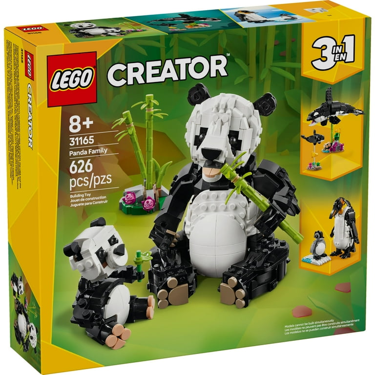 Free Shipping! LEGO Wild Animals Panda Family 3 in 1 Building Toy
