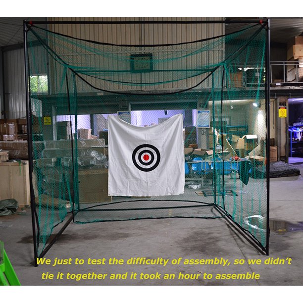 TECHTONGDA Foldable Portable Golf Hitting Cage Practice Sports Network