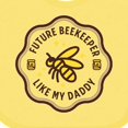 thumbnail image 4 of Inktastic Future Beekeeper Like Daddy Boys or Girls Baby Bib, 4 of 4
