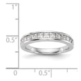 thumbnail image 7 of 14K White Gold Ring Band Wedding Diamond Square, 7 of 7