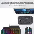 thumbnail image 4 of Gaming Keyboard and Mouse Combo, 3 in 1 Design  Direct Connection 5V 2000mA Output One Handed Half Keyboard Mouse Latency Free  for Dormitory, 4 of 7