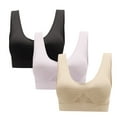 thumbnail image 1 of Posijego 3 Pack Sports Bra for Women Full Coverage Wireless Bra High Impact Support Bra Workout Yoga Running, 1 of 5