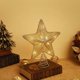thumbnail image 1 of Estrella de alambre para árbol de Navidad CHAO Lámpara en forma de pentáculo con base en espiral y purpurina dorada, 1 of 5